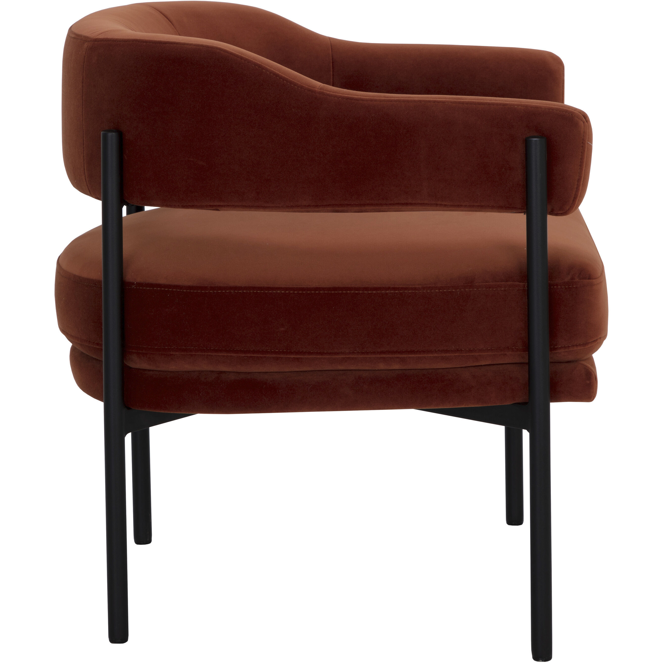 Lola Meg Rust Lounge Chair